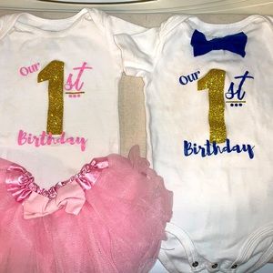 Twin First Birthday outfits
